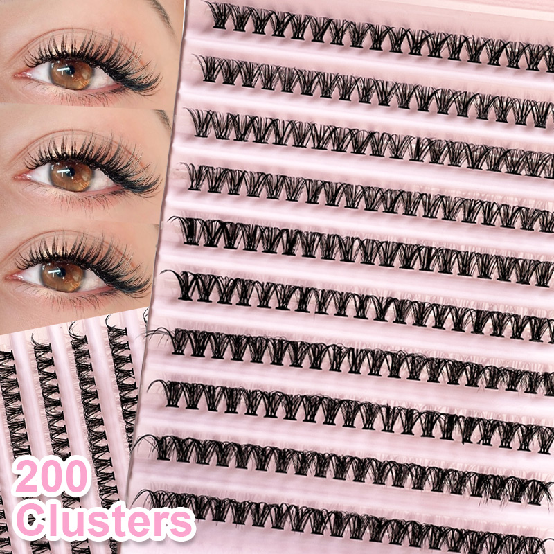 Eyelash Extension For Asian Eyes - 개별 속눈썹 속눈썹 클러스터 8-16mm 200개