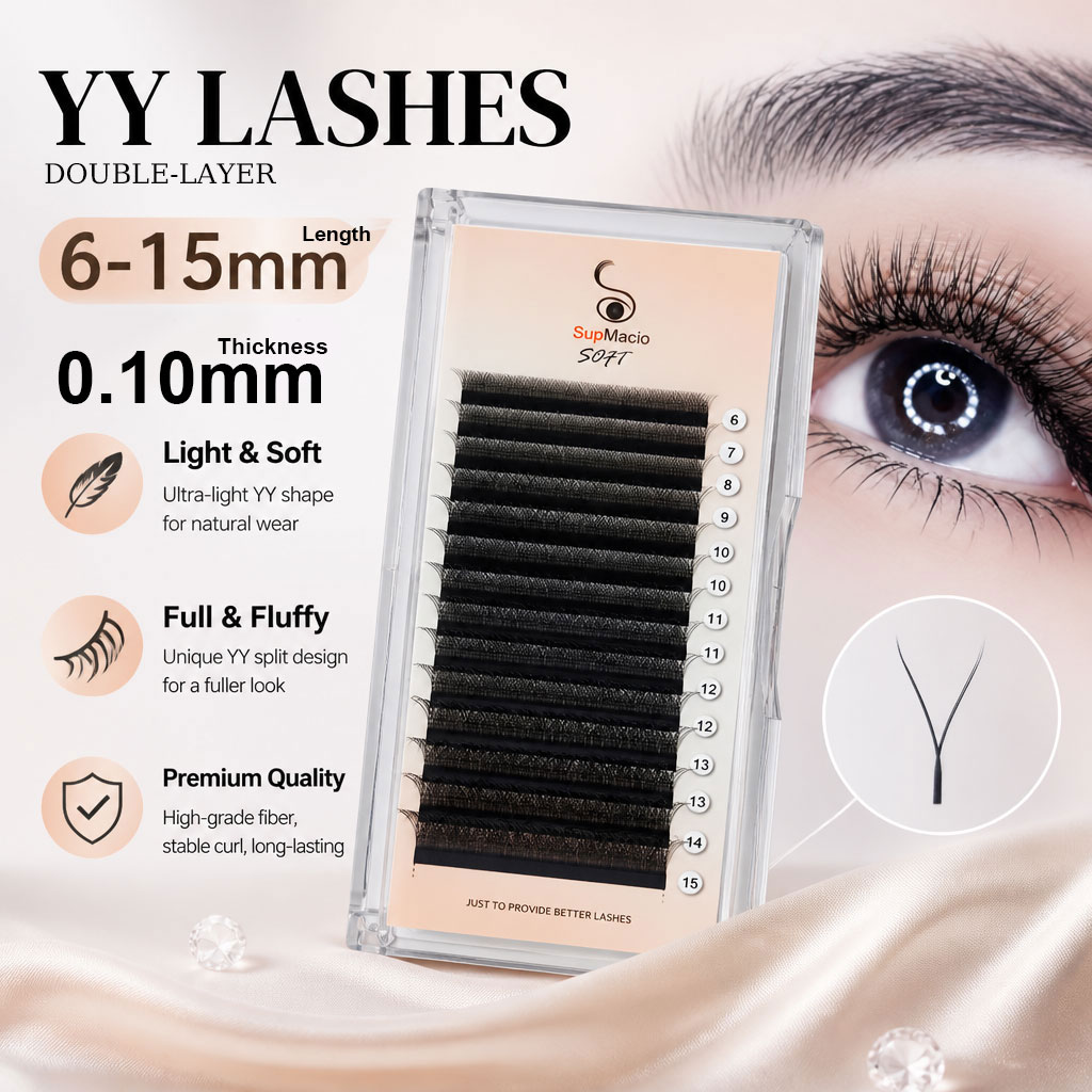 Eyelash Extension Human Hair - 수프마시오 0.10mm YY 래쉬 Y자형 속눈썹