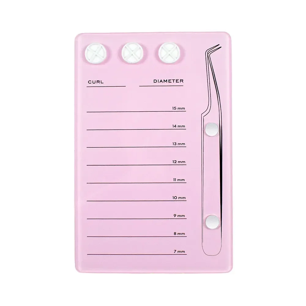 Eyelash Extension Look - 아크릴 속눈썹 보드, 접착제 팔레트 컵,
