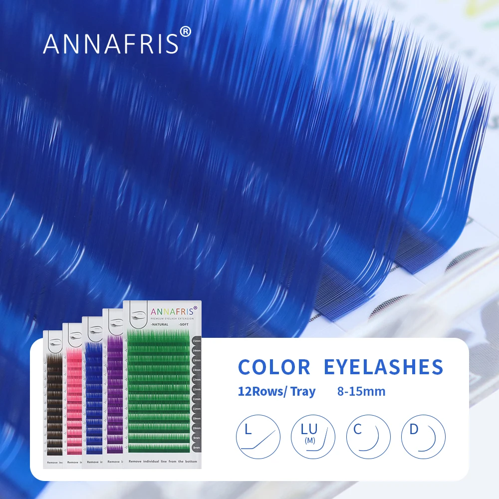 Eyelash Extension Russian - ANNAFRIS 개별 컬러 속눈썹 연장 C