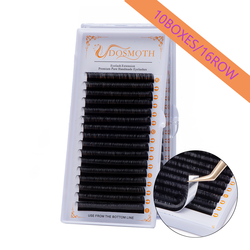 Eyelash Extension For Asian Eyes - DOSMOTH 10 상자 16 행 7-16mm