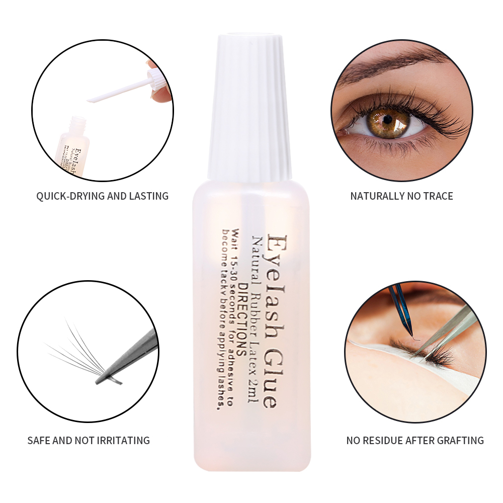 1-20PCS 자기 접목 투명 속눈썹 접착제 흰색 방수 - Eyelash Extension Eye Irritation 리뷰 및 가격
