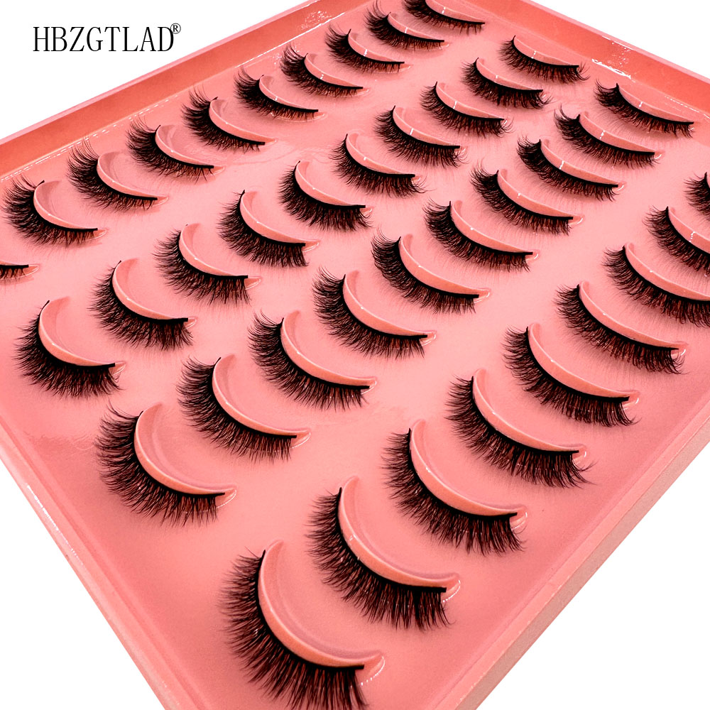 새로운 20쌍 천연 롱 3D 밍크 인조 속눈썹 가짜 속 - Eyelash Extension For Asian Eyes 리뷰 및 가격