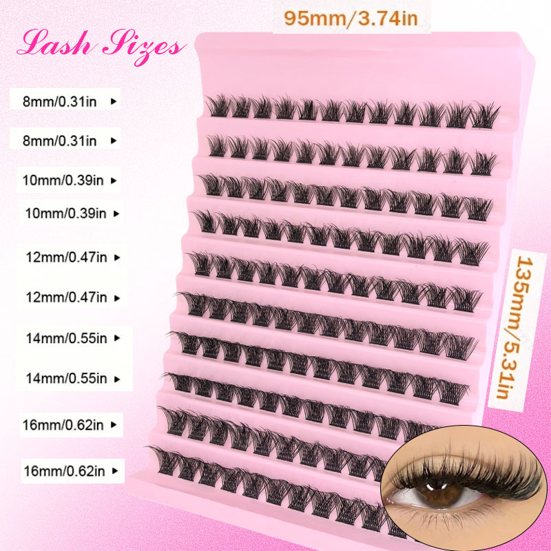 DIY 속눈썹 연장 키트 개별 속눈썹 클러스터 믹스 래 - Eyelash Extension London 리뷰 및 가격