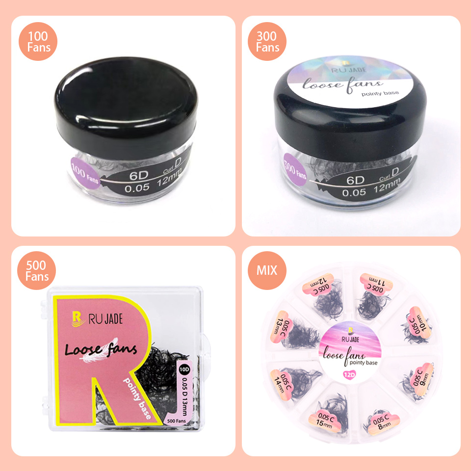 RUJADE 얇은 뾰족한 베이스 인조 속눈썹 익스텐션, - Eyelash Extension Russian 리뷰 및 가격