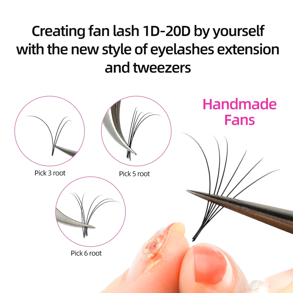RUJADE 5 사례 / 대량 인조 속눈썹 연장 블랙  - Eyelash Extension Human Hair 리뷰 및 가격