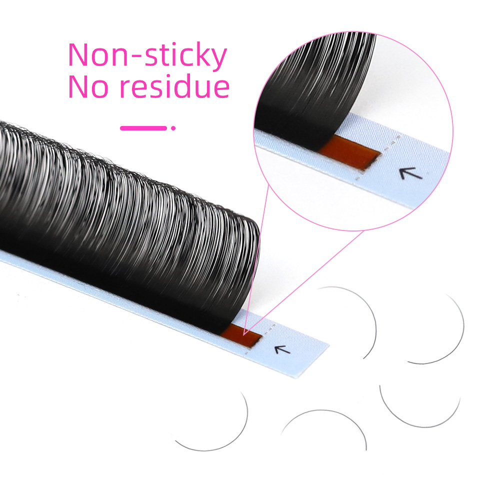 RUJADE 5 사례 / 대량 인조 속눈썹 연장 블랙  - Eyelash Extension Human Hair 리뷰 및 가격